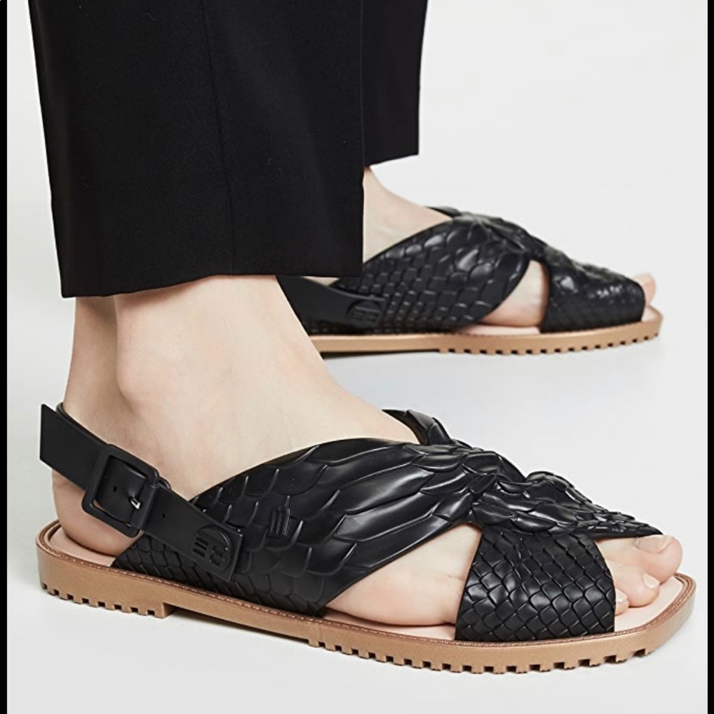 melissa shoes Sauce + Baja East Sandals